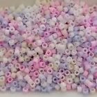 1200pcs 2mm Multicolour Mixed Glass Cylinder Seed Beads Macaron Matte Aus P