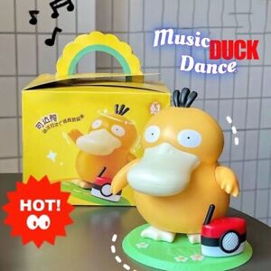 2022 KFC Dancing Psyduck toy Duck square dance music box Action Figure Gift US