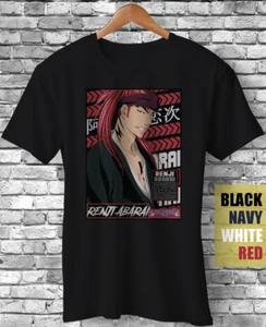 Renji Abarai Bleach Anime Manga Bankai Ichigo Kenpachi Zaraki Funny Gift T-Shirt - Picture 1 of 5