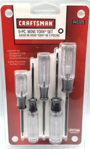 Craftsman 5 Piece Mini Torx Set 941105  T5, T6, T7, T8, T9 New - Picture 1 of 4