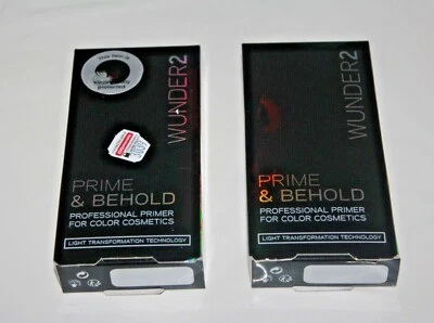 WUNDER2 PRIME & BEHOLD Professional Primer For Color Cosmetics Lot Of 2 In Box - Image 1 of 3