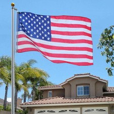 New listing
20 ft Sectional Aluminum flagpole Us American Usa 3x5 Flag Pole Gold Ball Kit