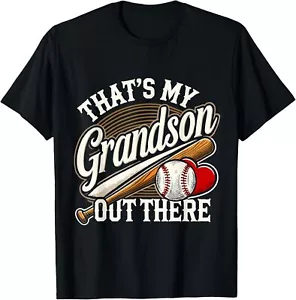 That's My Grandson Out There Baseball Grandma Mother's Day T-Shirt S-5XL - Picture 1 of 4