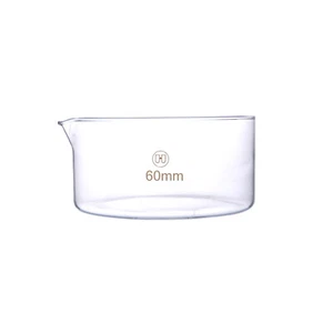 Deschem Lab Glass Crystallizing Dish With Spout Laboratory Chemistry Glassware - Picture 1 of 10
