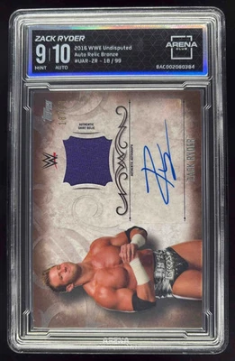 2016 Topps WWE Undisputed Relic Bronze #UAR-ZR Zack Ryder Auto /99 Arena 9 - Image 1 of 2