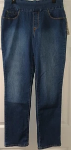 Pantalones de mezclilla desgastados Gloria Vanderbilt Amanda nuevos con etiquetas talla 12 - Imagen 1 de 12