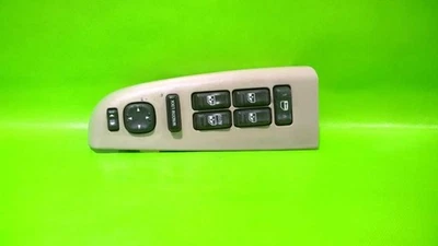 00 01 02 INTERRUPTOR DE ESPEJO DE BLOQUEO DE VENTANA MAESTRO CONDUCTOR YUKON OEM 3989-6 Foto 1 de 3