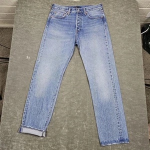 Levi's Made & Crafted 501 Jeans Herren 32 x 32 blau Denim Knopfleiste gerades Bein - Bild 1 von 11