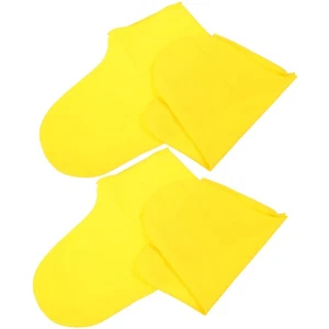 2 pares de fundas impermeables para botas de viaje reutilizables para lluvia para mujeres - Imagen 1 de 12