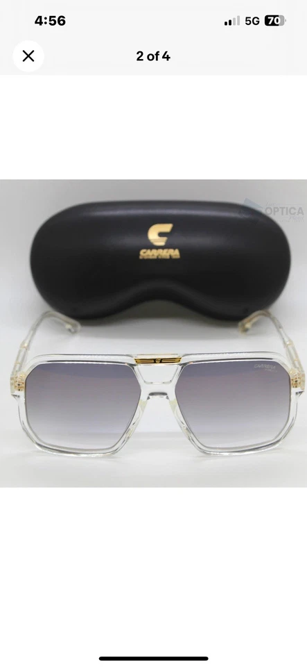 Gafas de sol Carrera para hombre 55 mm grises CA317-S-KB7-FQ Foto 1 de 1