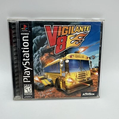Vigilante 8 Game Sony PlayStation 1 PS1 CIB Manual Tested & Works Clean Disc 🔥 - Image 1 of 4