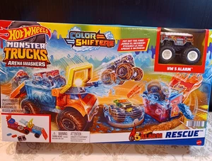Hot Wheels Monster Trucks Arena Smashers Cambios de Color 5 Alarmas Rescate - Imagen 1 de 6