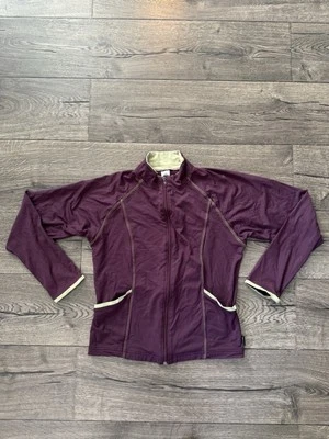 Chaqueta Prana Mujer Pequeña Púrpura Cremallera Completa Atlética Elastizada Pista Yoga Entrenamiento Foto 1 de 4
