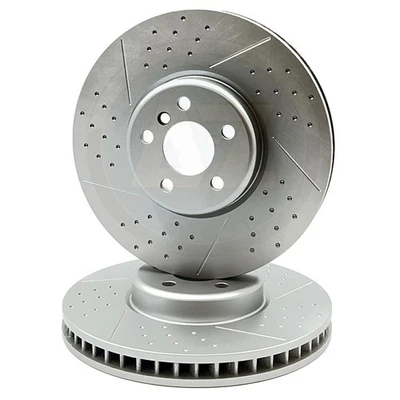 Para BMW X5 40d G05 M Sport Ranurado Perforado Freno Delantero Discos Par 348mm - Imagen 1 de 4