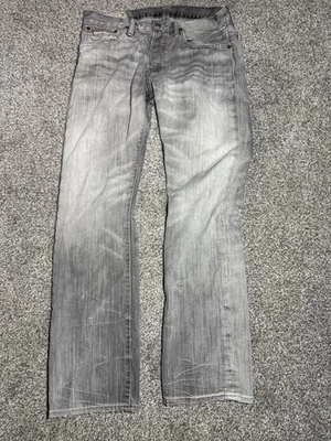 Pantalones de mezclilla Polo Ralph Lauren para hombre 31x30 gris ceniza varick ajustados botones rectos mosca Foto 1 de 4