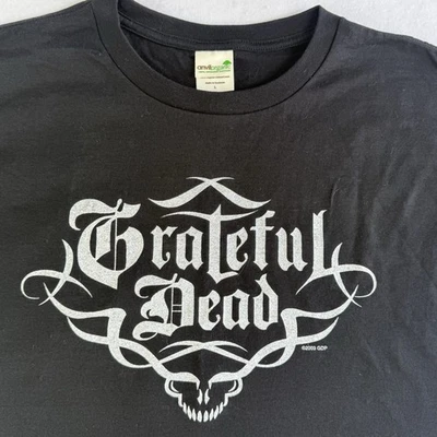 Camiseta Grateful Dead Para Hombre Grande Negra Y2K De Colección 2003 Yunque Orgánica Nueva de Lote Antiguo Stock Muerto Foto 1 de 4