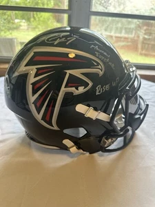 Michael Vick Auto’d Falcons F/S Rep Helmet Beckett Inscribed Human Joystick - Picture 1 of 10
