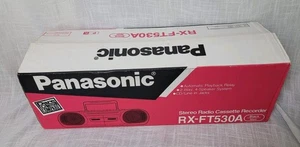 Panasonic RX-FT530A AM/FM Stereo Radio Dual Cassette Recorder Open Box Vintage - Bild 1 von 14