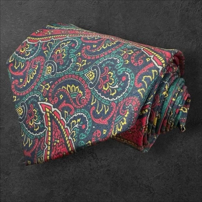 Leonardo Strelli The Rack Men’s Necktie 100% Silk Made Italy Paisley 3.75X57.5 - Image 1 of 4