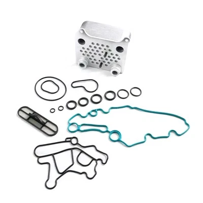 1 Set High Flow Oil Cooler For Ford 6.0L Powerstroke Diesel F250 F350 2003-2010 - Image 1 of 4