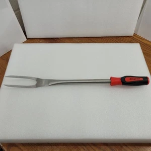 SNAP-ON Tools BBQ GRILL TOOL Meat Fork Red and Black Handle - Picture 1 of 10