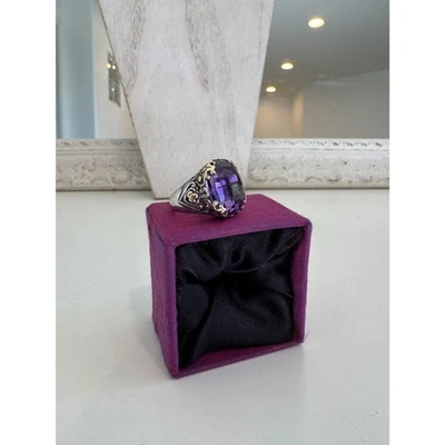 Anillo John Hardy Esterlina y Amatista 18k Talla 6.5 ¡¡Precioso!! ¡GUAU! Foto 1 de 4