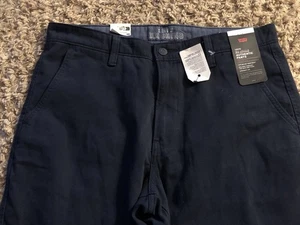 Levi's XX Chino Authentic Fit Men'sCotton Straight Leg Blue Pants True Sz 34x34 - Picture 1 of 7