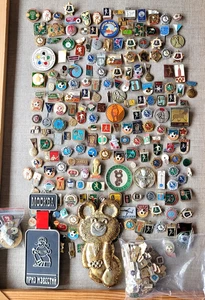 Sport Olympic 80 Ice hockey Soccer etc Set of 324 USSR Soviet russian badges pin - Picture 1 of 23