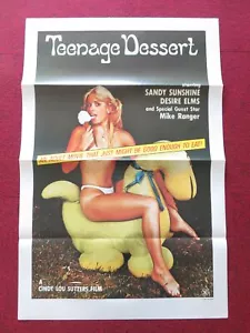 TEENAGE DESSERT US DREIFACH GEFALTET EIN BLATT GEROLLTES POSTER SANDY SUNSHINE 1981 - Bild 1 von 9