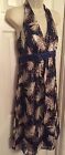 Sexy Nwt Laundry Floral Silk Slip Dress Sz 6 Orig $260 Sleeveless Metallic