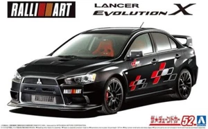 Aoshima 1/24 The Tuned Car(52)Kit Mitsubishi Lancer Evolution X Evo 10 Ralliart - Picture 1 of 3