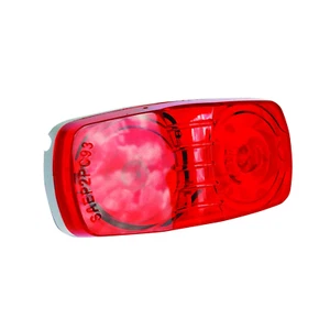 Fortpro 4" x 2" Red Clearance/Marker Double Bullseye Trailer Incandescent Light - Bild 1 von 1