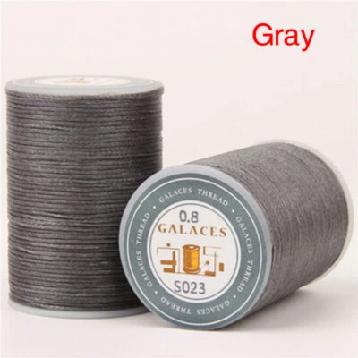 0.8mm Waxed Thread Polyester Cord DIY Sewing Stitching Leather Craft Bracelet 06 - Image 1 of 4