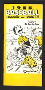 Manual y horarios de béisbol Sporting News 1955 - Imagen 1 de 2