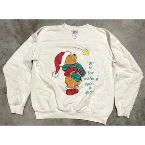 Disney Pooh Wish Upon A Star Christmas YOUTH XL Sweatshirt - Picture 1 of 4