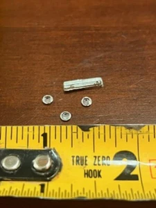 Headlights 3 diamond gem crystal DINKY CORGI chrome part - Picture 1 of 4