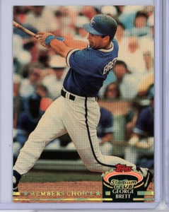 1992 Stadium Club Members Choice #609 George Brett - Kansas City Royals HOF MINT