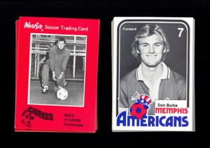 1976 HERFYS SAN JOSE EARTHQUAKES 1981-82 MEMPHIS AMERICANS SOCCER CARD FULL SETS