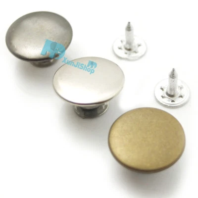 Jean Tack 17mm 5/8" Look Inside Fine Snap Button Stud Rivet NO-SEW - Image 1 of 4