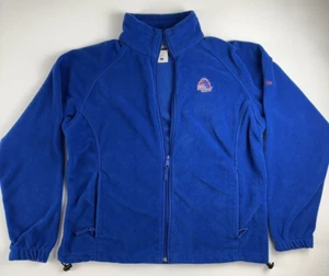 Columbia Fleece Jacket Womens XL Blue Boise State Broncos Full Zip SUPER SOFT - Picture 1 of 9
