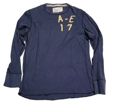 Vintage American Eagle Outfitters Crewneck Embroidered Waffel Thermal Men Large - Image 1 of 4