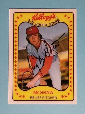 1981 Kellogg's 3-D Superstars Tug McGraw Philadelphia Phillies #37 ⚾ - Image 1 of 2