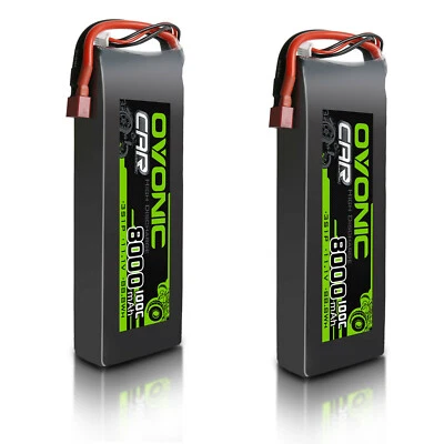 2X Ovonic 3S LiPo Akku 11.1V 8000mAh 100C T für 1/10 RC Auto Traxxax LKW Boot DE - Bild 1 von 4