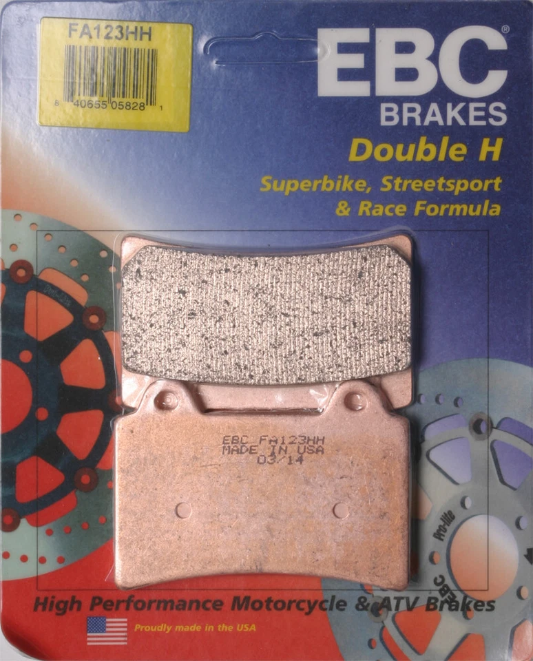 EBC HH Double-H Sintered Rear Brake Pads for Yamaha XV1700 Road Star 04-14 - Image 1 of 1