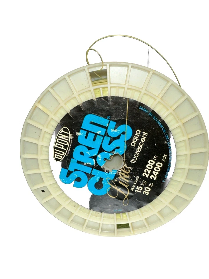 Stren Original Monofilament 2400 Yards 30 lb Test Aqua Florescent Vintage Igfa - Image 1 of 4