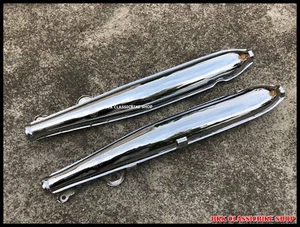 HONDA Benly 125 150 C95 CA95 C92 CA92 EXHAUST MUFFLER 1PAIR // Replica Japan - Picture 1 of 12