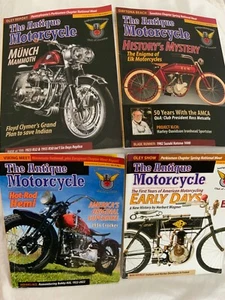 The Antique Motorcycle Magazine lot of four 2022 & 2023 Articles reference pics - Picture 1 of 13