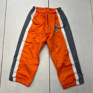 Orange Gray White Football Pants Stallion Logo Elastic Waist Boys Size Small Y - Picture 1 of 7