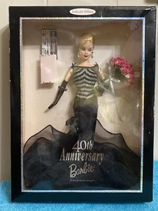 1999 Mattel 40th Anniversary Barbie Doll Collector Edition W/Mini 1959 In A Box - Picture 1 of 5