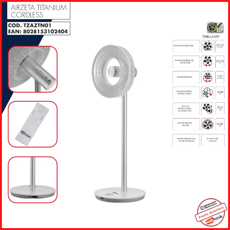 Termozeta21541 Termozeta Ventilatore a Piantana